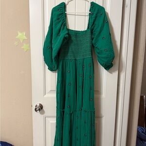 Free People Green Maxi Dress